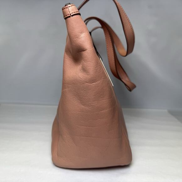 Fossil Womens Purse Sydney Shopper Candy Pink Leather 2 Strap Shoulder Tote NWT - Picture 7 of 14